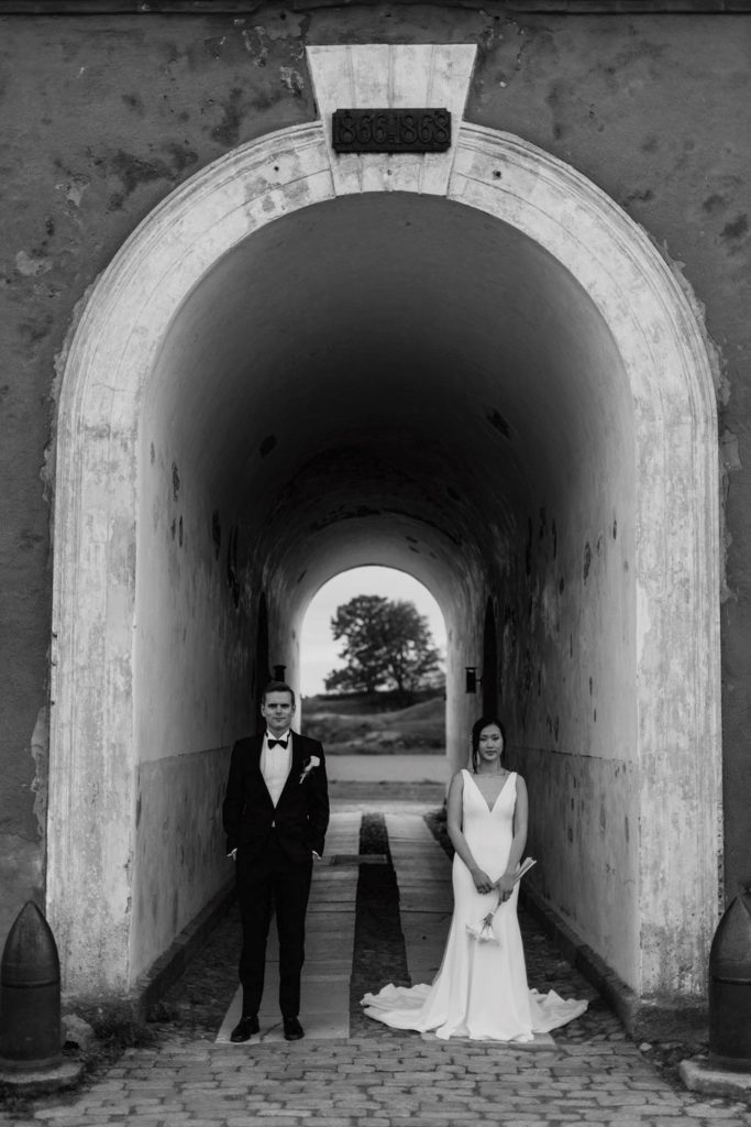 Wedding in tenalji von fersen, Suomenlinna island, Helsinki, Finland